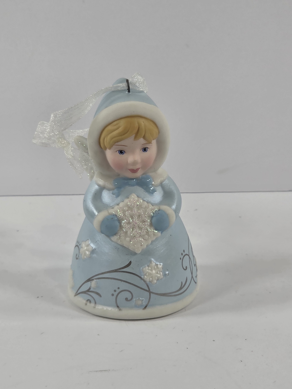 Vintage Heavenly Belles #2 Hallmark Keepsake Ornament Blue Dress Snowflake